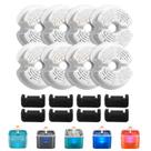 Filtros de fonte de água Cat AONBOY F2 (8 filtros + 8 esponjas)