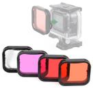 Filtros de mergulho subaquáticos GEPULY para GoPro Hero 5/6/7 pretos
