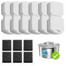 Filtros de reposição UMOCUOY para fonte de água para gatos kit com 12 unidades Filtros de reposição UMOCUOY para fonte de água para gatos kit com 12 unidades