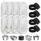 Filtros para fonte de água para gatos WEIKEY, kit com 8 unidades e esponjas Filtros para fonte de água para gatos WEIKEY, kit com 8 unidades e esponjas