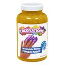 Finger Paint Colorations Yellow Lavável Glitter 473 ml para crianças