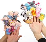 Finger Puppets Set Story Time, 16 unidades - 10 animais e 6 pessoas Finger Puppets Set Story Time, 16 unidades - 10 animais e 6 pessoas
