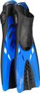 Fins Cressi Tonga, salto curto e ajustável, aberto, preto/azul, L/XL
