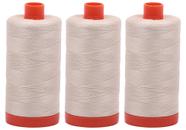 Fio Aurifil A1050-2310 Mako Cotton 50WT 1300m bege claro Fio Aurifil A1050-2310 Mako Cotton 50WT 1300m bege claro