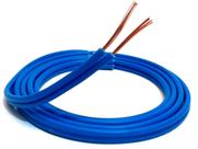 Fio Azul Paralelo 2X1,50mm Alto Falante Cobre - 20 Metros Extra Flexível Para Som Automotivo Carro 1,5mm 20m