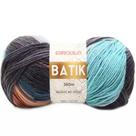 Fio batik circulo 100g cor 9764 mescla maresia bege azul - 360 metros