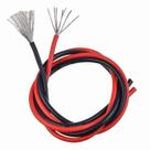 Fio BOJACK 14 AWG de silicone e cobre 6 m vermelho e preto, par