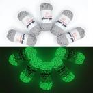 Fio Bulingbuling Glow in Dark, 260 g, 250 ml, cinza, pacote com 5