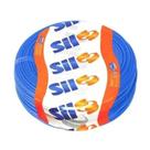 Fio Cabo Flexível 1mm Elétrico Rolo 100 Metros Azul Sil