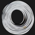 FIO CABO FLEXIVEL ROLO 16,0mm C/100m BRANCO SIL * SALDO ESTOQUE