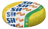 Fio cabo flexível sil 6,0mm amarelo rolo 100 metros 348988