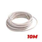 Fio Cabo Paralelo Flexível Branco 0,75mm / 10 Metros