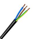 Fio Cabo PP 3x1,5mm 25mt Redondo Preto Megatron/RCM/Sil 500V