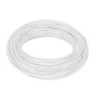 Fio Cabo Silicone Alta Temperatura 0,5mm 200 Branco 1 Metro