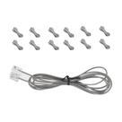 Fio Cabo Telefonico RJ11 1 Metro e 60cm Kit 50 uni Telefone Fixo Fax Resistente Fino Extensao