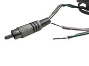 Fio Caixa Som 2x1,00mm Rca X Descascado P/ Borne Pressão 20M Fio Caixa Som 2x1,00mm Rca X Descascado P/ Borne Pressão 20M
