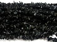 Fio Cascalho de Obsidiana Negra Furado de 90 cm para Fazer Pulseira Fio Cascalho de Obsidiana Negra Furado de 90 cm para Fazer Pulseira