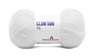 Fio Club 500 Pingouin 40g Cor 0002 Branco - Ideal para Tricô e Crochê Fio Club 500 Pingouin 40g Cor 0002 Branco - Ideal para Tricô e Crochê