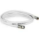 Fio Coaxial Kit Rgc06 C/Conector Branco 05Mt