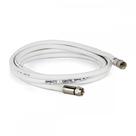 Fio Coaxial Kit Rgc06 C/Conector Branco 05Mt Fio Coaxial Kit Rgc06 C/Conector Branco 05Mt