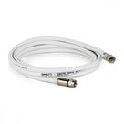 Fio Coaxial Kit Rgc06 C/Conector Branco 20Mt