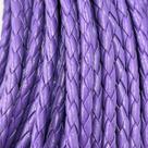 Fio Cordão de material ecológico Trançado Roxo 3mm 1 Metro 7g