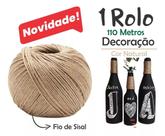 Fio cordão sisal - 2mm de Espessura com 100 Metros PREMIUM para Artesanatos