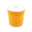 Fio Courinho Achatado Laranja 7x2mm 5m 50g