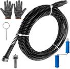 Fio de aço elétrico Drain Snake Cleaner de 5 m com adaptador de furadeira
