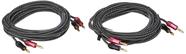 Fio de alto-falante Monoprice Premium Braided 14AWG 3m com plugue Banana