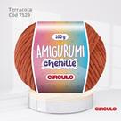 Fio de Amigurumi Chenille Circulo 100g COR:7529 TERRACOTA