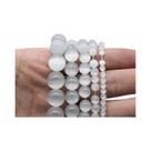 Fio De Contas De Pedra Selenita Natural Para Pulseira, Colar E Fabricação De Joias DIY, Fio De Contas De Pedra Selenita Natural Para Pulseira, Colar E Fabricação De Joias DIY,