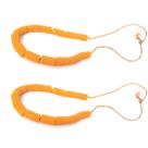 Fio de Coral Africano Segui Candomblé Orixá Guia Legítimo Amarelo Kit 2 Und