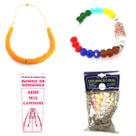 Fio de Coral Africano Segui Candomblé Orixá Pulseira Banho Ervas Defumação Kit