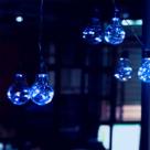 Fio De Fada Com 10 Lampadas De Led Pisca USB e Pilha Cores:Azul