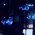 Fio De Fada Com 10 Lampadas De Led Pisca Usb E Pilha Cores Azul