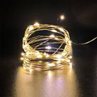 Fio De Fada Led Decoração Cordão De Luz 5mts Branco Quente Festa Eventos Reveillon a Pilha