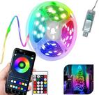 Fio de fada led rgb Inteligente 10m smart com Controle Decoração Multicolorida