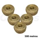 Fio de Juta Lurex Dourado 100 Metros Corda Cordão Tag Convite Artesanato Lembrancinha