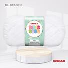 Fio de Lã Mais Bebê 100g 500m 100% Acrílico para Crochê e Tricô Infantil Cor:10 - BRANCO