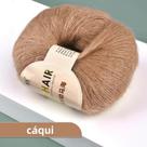 Fio De Lã Mohair Extra Macio E Quente De 25g Para Crochê, Tricô Manual, Suéter, Xale, Cachecol DIY Fio De Lã Mohair Extra Macio E Quente De 25g Para Crochê, Tricô Manual, Suéter, Xale, Cachecol DIY