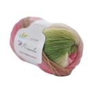 Fio De Lã Penteada Arco-Íris 50g, 100% Pura, Para Tricô Manual E Crochê, Para Xales E Cachecóis
