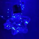 Fio De Led Com 10 Lâmpadas Estrelas Fio De Fada USB e Pilha AA Cor:Azul