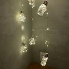 Fio de LED Estrelas com 10 lâmpadas de luz Branco Quente USB