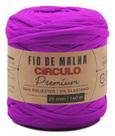 Fio de Malha Premium 25mm Círculo 140 Metros Cor 6859 Roxo Brilhante