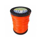 Fio De Nylon Rolo 2kg 226 Metros Quadrado 3mm Laranja Spin