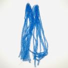Fio de Pedras 5mm Cubo Azul Transparente 84un 35cm Arte