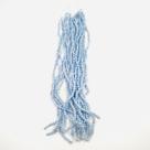 Fio de Pedras Esfera 4mm 85un Olho Gato Azul e Branco 30cm