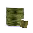 Fio de Seda 1.0 mm Cordão Rabo de Rato 1.0 mm Verde Musgo Nº 260 100 Metros OEM