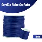 Fio De Seda Azul Marinho - Cordão Rabo De Rato 1mm - Nybc Fio De Seda Azul Marinho - Cordão Rabo De Rato 1mm - Nybc